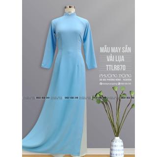 Áo Dài Truyền Thống Gấm Lụa TTGR870